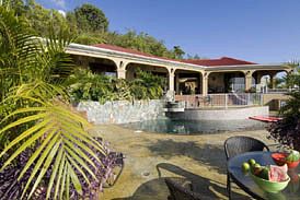 exterior of st john usvi villa