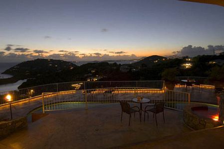 st john sunset from villa