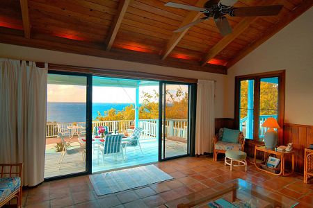 doors to pool and deck