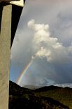 rainbow over st john villa