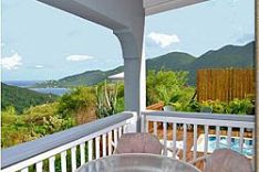 patio table and view