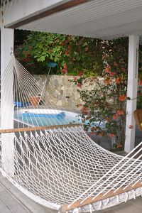 poolside hammock