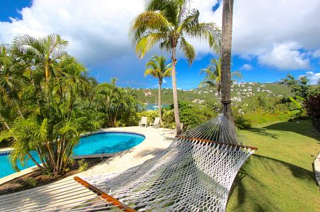 Pool and hammock