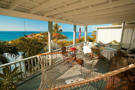 deck and hammock